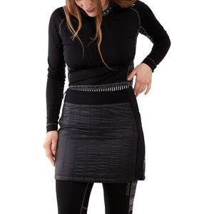 Swix Navado Quilted Insulated Skirt Black Size XS Lightweight Water Repellent